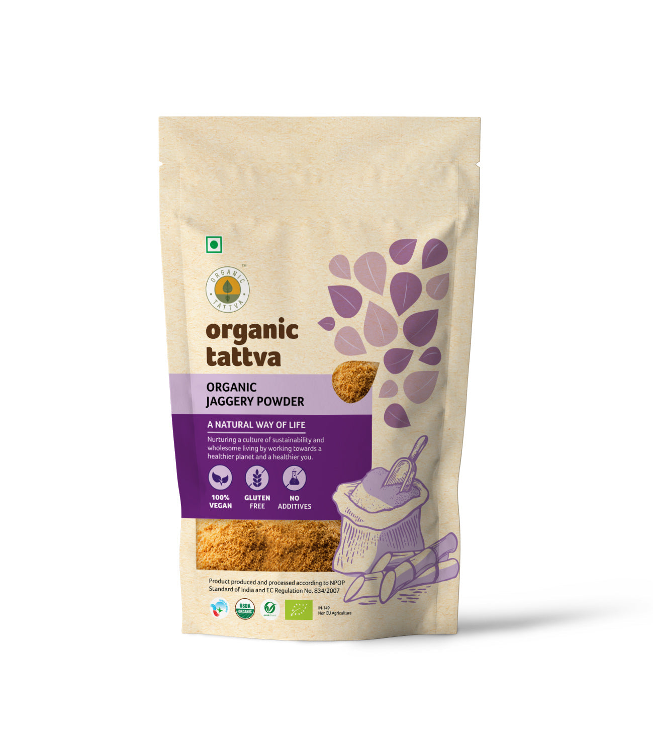 Organic Tattva Jaggery Powder - 500 gms