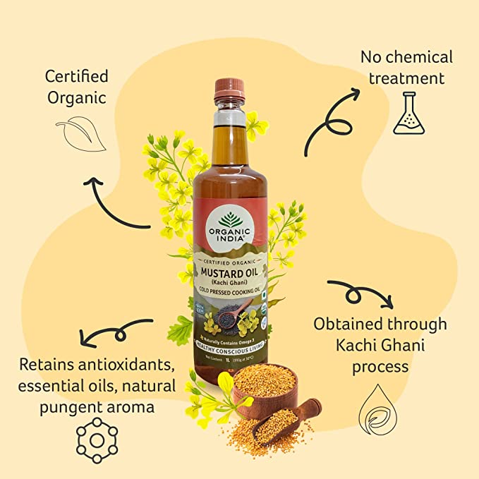 Organic India Mustard Oil - 1 L