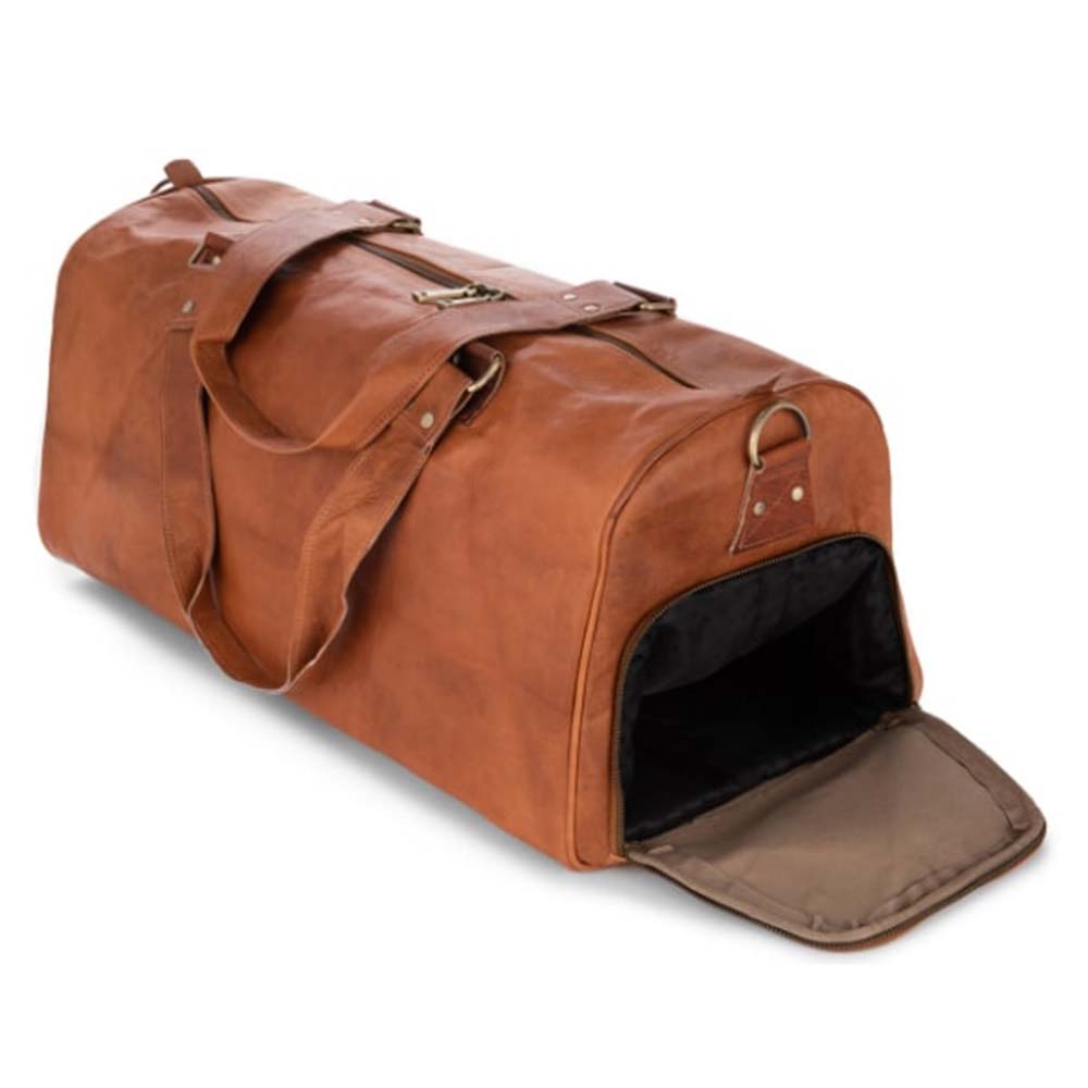 CraftShades leather duffle bag
