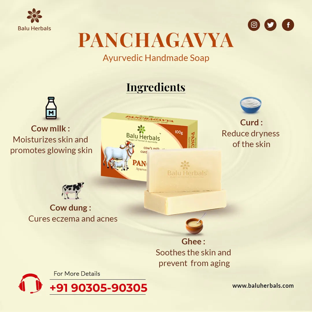 Balu Herbals Panchagavya Soap - 100 gms