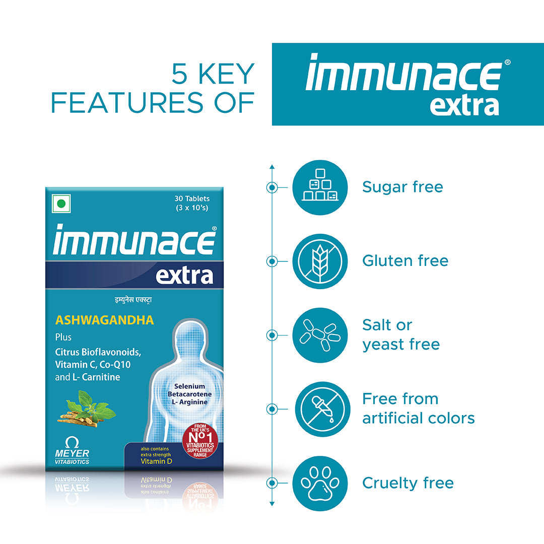 Vitabiotics Immunace Extra Tablets - 30 tabs - DesiPick
