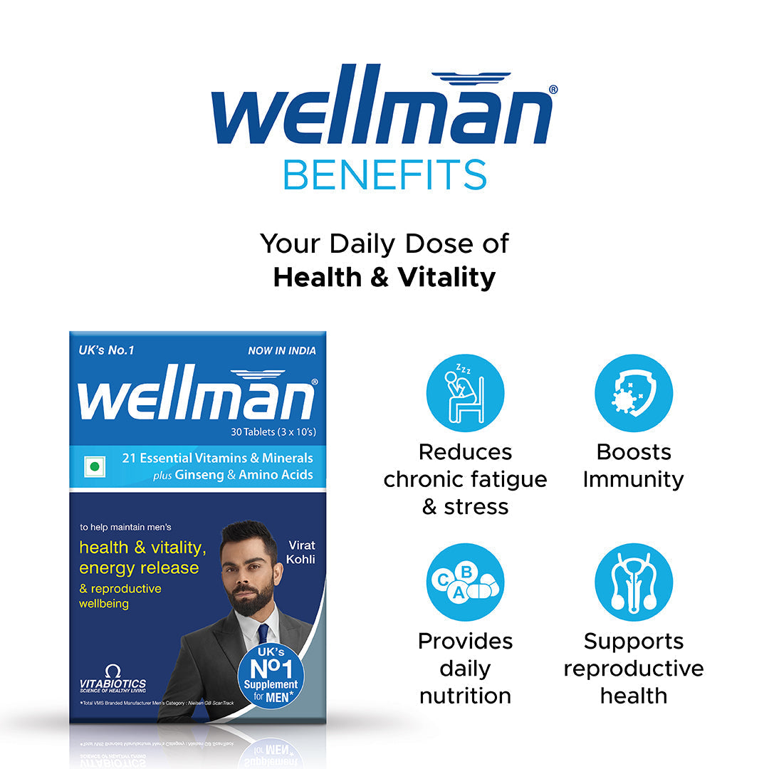 Vitabiotics Wellman - 30 tabs