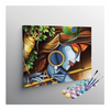 Eazy Arts Vibrant Krishna Artistic Flute & Peacock Feather Paint by Numbers Kit
