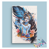 Eazy Arts Artistic Bliss Modern Krishna with Flute Paint by Numbers Kit