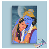 Eazy Arts Eternal Love Radha Krishna Embrace Paint by Numbers Kit