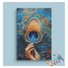 Eazy Arts Divine Feather Peacock Feather of Krishna Paint by Numbers Kit