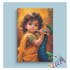 Eazy Arts Divine Childhood Little Krishna with Flute and Peacock Paint by Numbers Kit