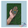 Eazy Arts Graceful Feather Krishna’s Peacock Feather in Hand Paint by Numbers Kit