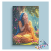 Eazy Arts Divine Serenity Sita in Contemplation Under the Tree Paint by Numbers Kit