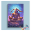 Eazy Arts Divine Meditation Lord Hanuman in Deep Contemplation Paint by Numbers Kit