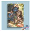 Eazy Arts Blissful Melody Krishna and Radha in Divine Harmony Paint by Numbers Kit