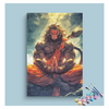 Eazy Arts Divine Strength Lord Hanuman in Meditation Paint by Numbers Kit