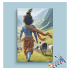 Eazy Arts Pastoral Bliss Krishna Leading the Herd Paint by Numbers Kit