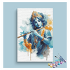 Eazy Arts Divine Melody Krishna Playing the Flute Painting Paint by Numbers Kit