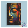 Eazy Arts Luminous Serenity Buddha Face Paint by Numbers Kit