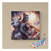 Eazy Arts Serenity in Devotion Shiva and Parvati Paint by Numbers Kit