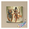 Eazy Arts Divine Protector Little Ram with Tiger Paint by Numbers Kit