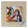 Eazy Arts Krishna and Radha in a Colorful Celebration Paint by Numbers Kit