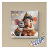 Eazy Arts Adorable Baby Ganesha with Mooshak Paint by Numbers Kit