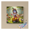 Eazy Arts Flute-Playing Krishna in Vrindavan Paint by Numbers Kit
