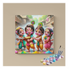 Eazy Arts Playful Krishna and Friends Holi Celebration Paint by Numbers Kit