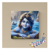 Eazy Arts Divine Child Krishna on the Yamuna Paint by Numbers Kit