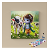 Eazy Arts Bal Krishna with His Sacred Cow Paint by Numbers Kit