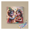 Eazy Arts Joyful Krishna & Radha Holi Celebration Paint by Numbers Kit