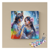 Eazy Arts Eternal Bliss Krishna and Radha Holi Paint by Numbers Kit