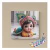 Eazy Arts Adorable Baby Krishna Divine Innocence Paint by Numbers Kit