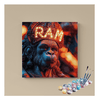Eazy Arts Eternal Devotion Lord Hanuman with Ram Paint by Numbers Kit