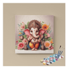 Eazy Arts Divine Beginnings Lord Ganesha with Floral Garland Paint by Numbers Kit