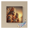 Eazy Arts Serenity of Devotion Hanuman in Prayers Paint by Numbers Kit