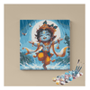 Eazy Arts Joyful Krishna in the Rain Paint by Numbers Kit