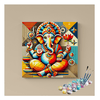 Eazy Arts Modern Geometric Lord Ganesha Paint by Numbers Kit