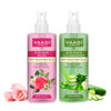 Vaadiherbals  Rose Water & Aloe Vera Cucumber Mist 100% Natural & Pure - Pack of 2