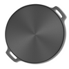 Esspy Pre-Seasoned Cast Iron Dosa Tawa | Smooth Surface Tawa for Dosa | Iron Cookware for Kitchen | Roti Tawa Cast Iron | Iron Tava Big Size, 30cm, Black