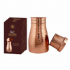 KC Pure Copper Designer Copper Water Bottle Carafes with Tumbler/Glass with Lid - 1250 ML
