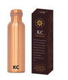 KC Pure Copper Designer Water Bottle with Leak Proof Protection With Lacqure Coating - 1000ml