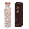 KC Pure Copper Designer Water Bottle Cool Pink - 1000ml