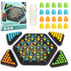 Wishkey Chain Triangle Chess Triggle Rubber Band Strategy Board Game
