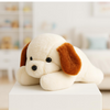 Storio Soft Plush Lying White Puppy Stuffed Animal