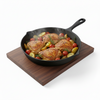 Esspy Cast Iron Frying Pan/Skillet | Pre-Seasoned, Induction Friendly | Non-Stick Pan | 100% Pure Cast Iron, Toxin-Free & Chemical-Free | Black