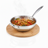 Esspy Tri-Ply Stainless Steel Wok Pan | Non-Stick Frying Wok | Induction Compatible