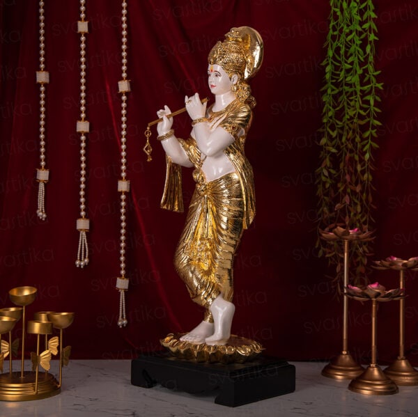 Svastika Standing Lord Krishna Statue