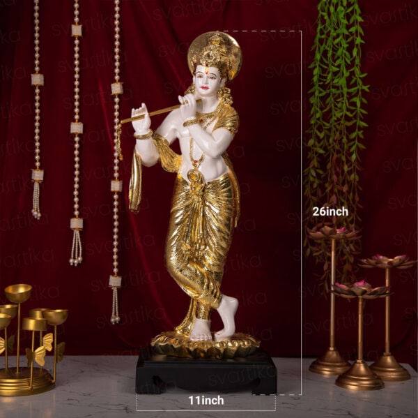 Svastika Standing Lord Krishna Statue