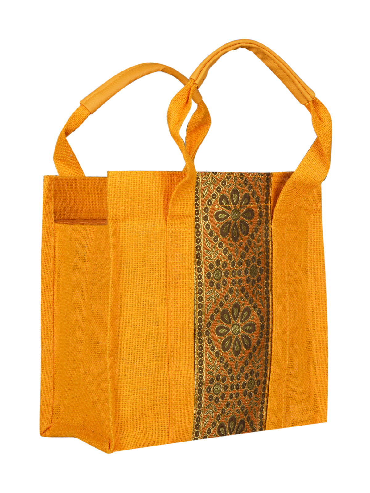 Jute Cottage Vertical Lace Zipper Lunch Bag