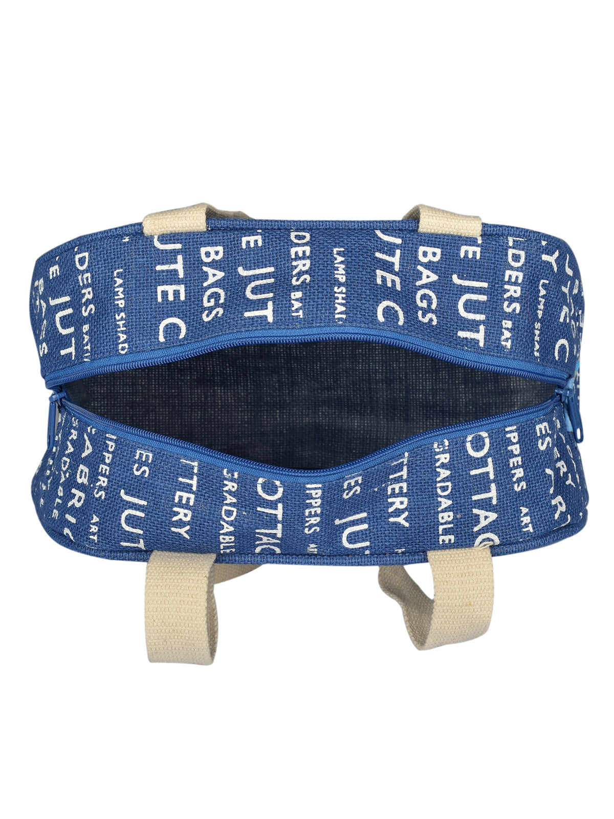 Jute Cottage Tape Handle Lunch Zipper (Jute Cottage Printed)