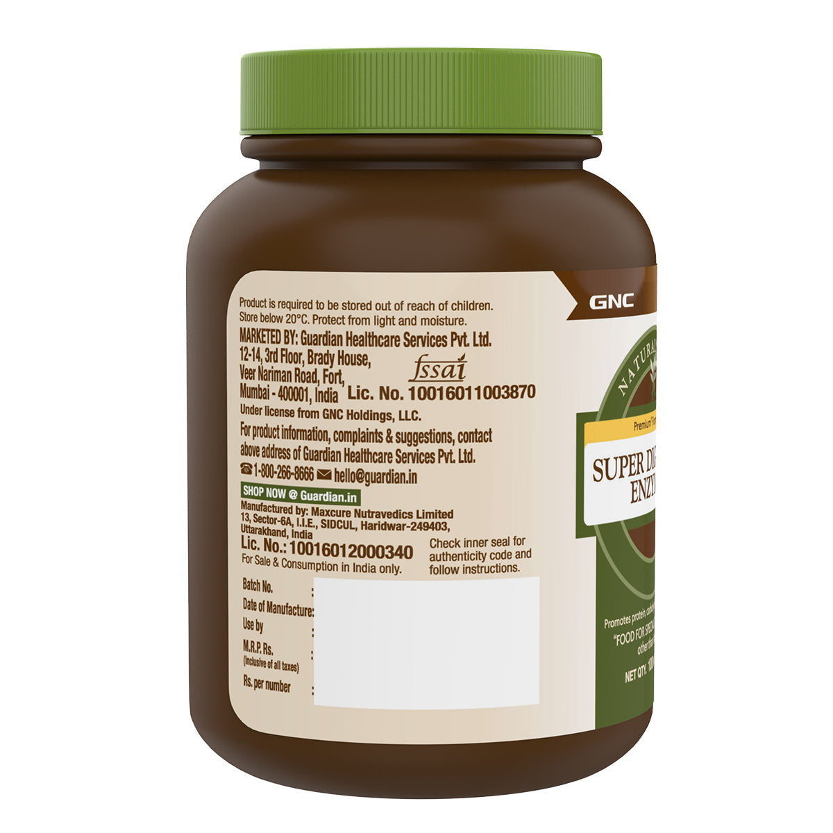 GNC Natural Brand Super Digestive Enzymes - 100 tabs