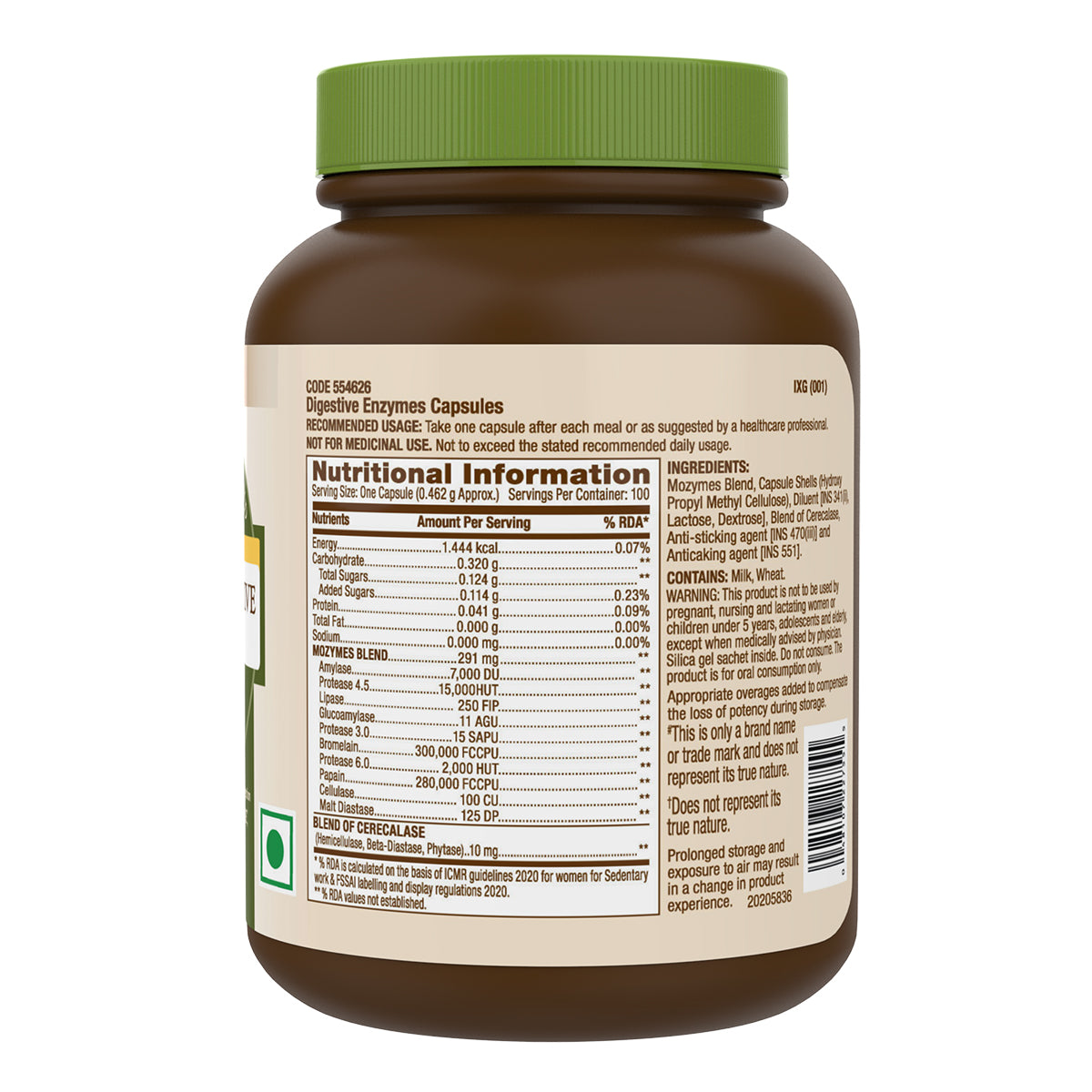 GNC Natural Brand Super Digestive Enzymes - 100 tabs